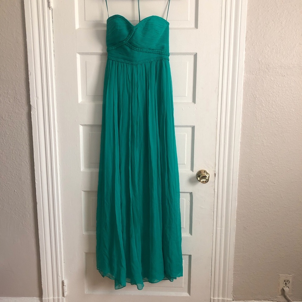 MNG suit Mango strapless Green Sundress Prom Gown